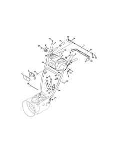 Handle Panel Diagram and Parts List for 2X524WE (31AM63SR710-31AM63SR713-31AM63SR756)(2015) Cub Cadet Snow Blower